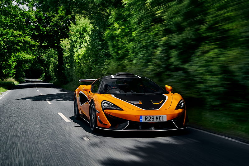McLaren, McLaren 620R, Car, Motion Blur, Orange Car, Sport Car, Supercar, HD wallpaper
