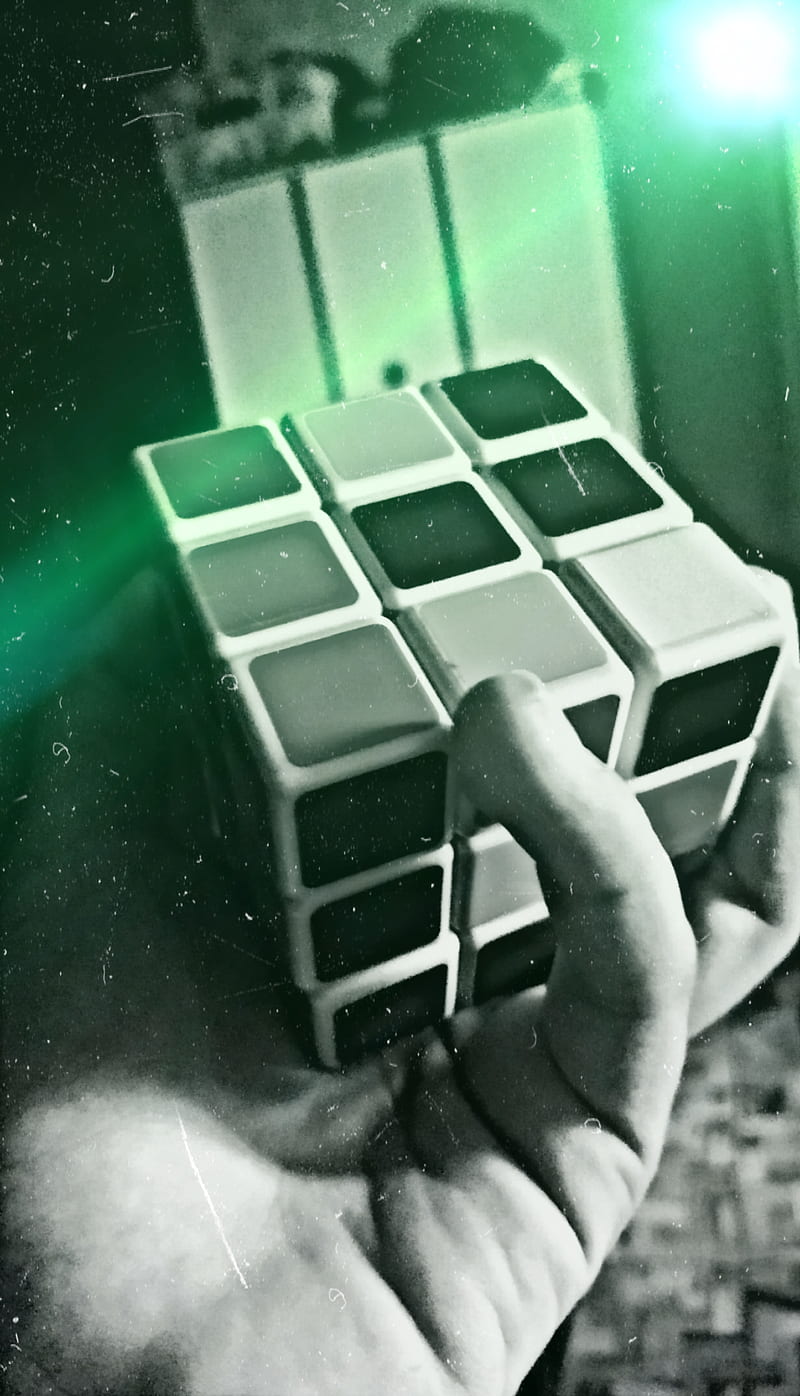 Cubo Rubik Night, cube, gan, trees, window, HD phone wallpaper