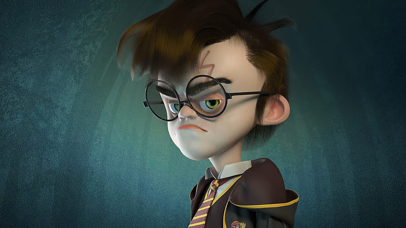Harry Potter 3d Character Art , harry-potter, movies, artstation, artist, artwork, digital-art, 3d, HD wallpaper