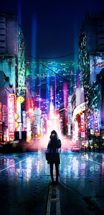 City Glow - Animated by TheFearMaster  Cyberpunk city, Futuristic city,  Neon wallpaper