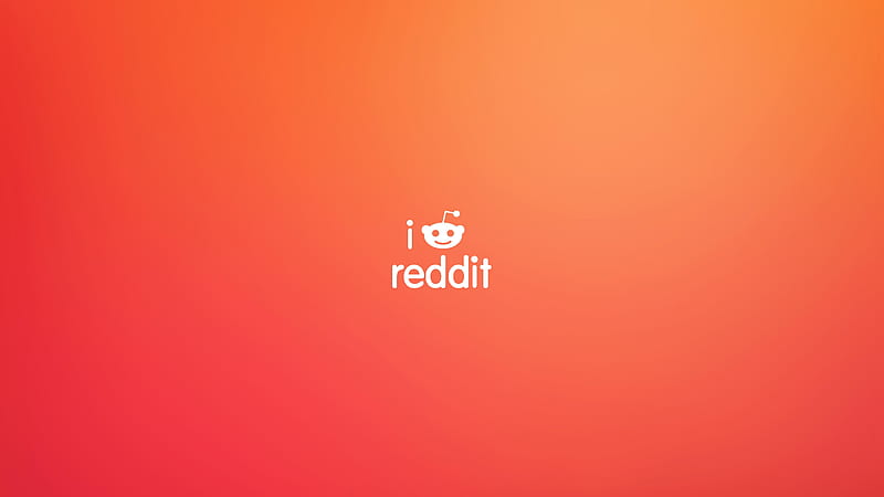 Reddit In Reddish Orange Background Reddit, HD wallpaper