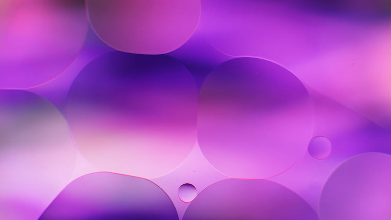 Bubbles Water Purple Abstract, HD wallpaper