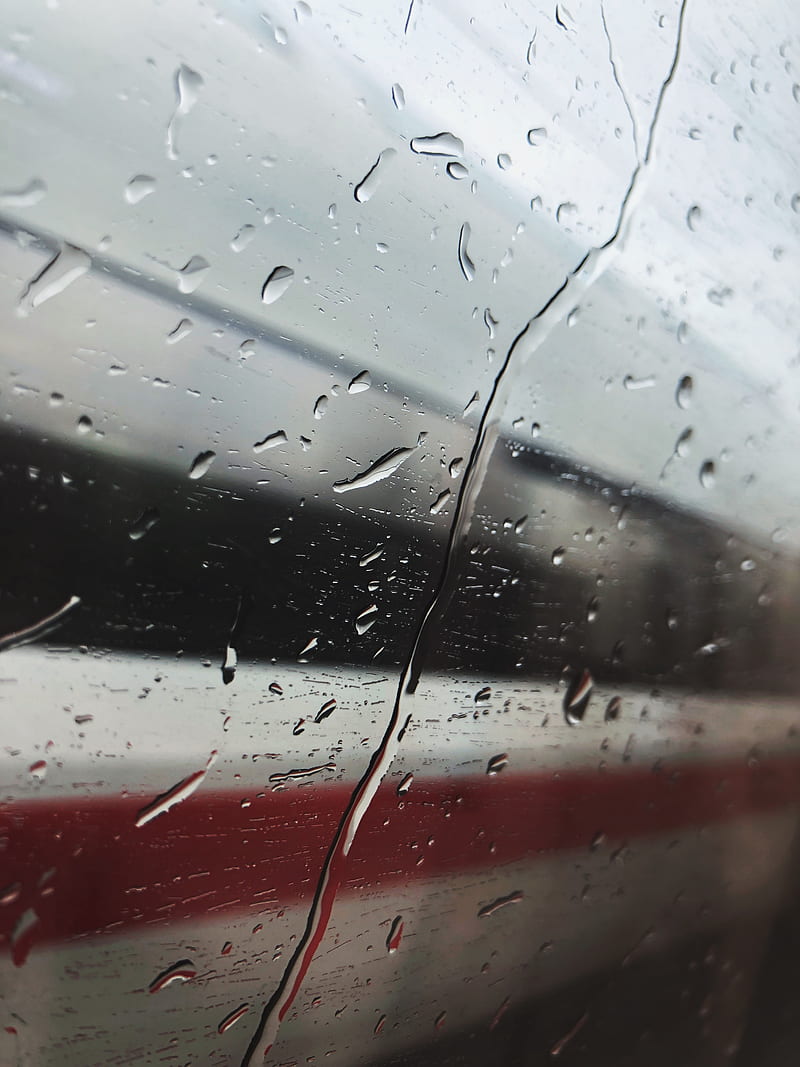 glass, drops, blur, rain, HD phone wallpaper
