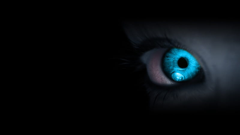 Eye See, 3D, black background, pupils, eyes, iris, HD wallpaper