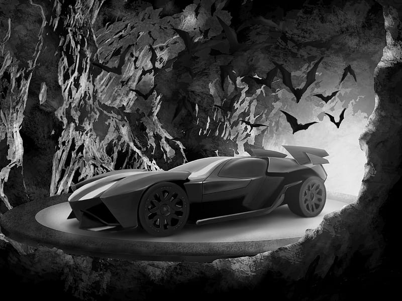 Batmobile, batman, HD wallpaper