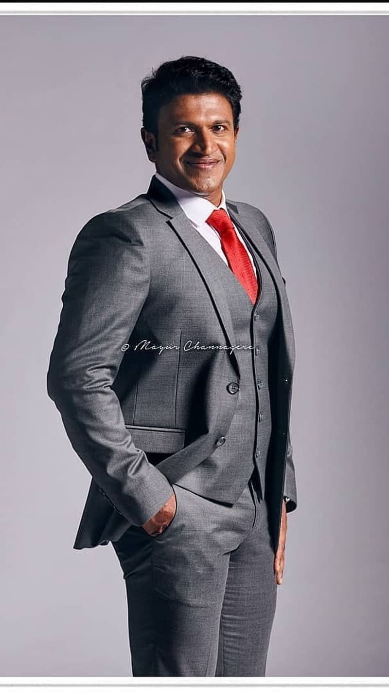 Rajkumar Rajput, Puneeth Rajkumar, actor, grey blazer, HD phone wallpaper