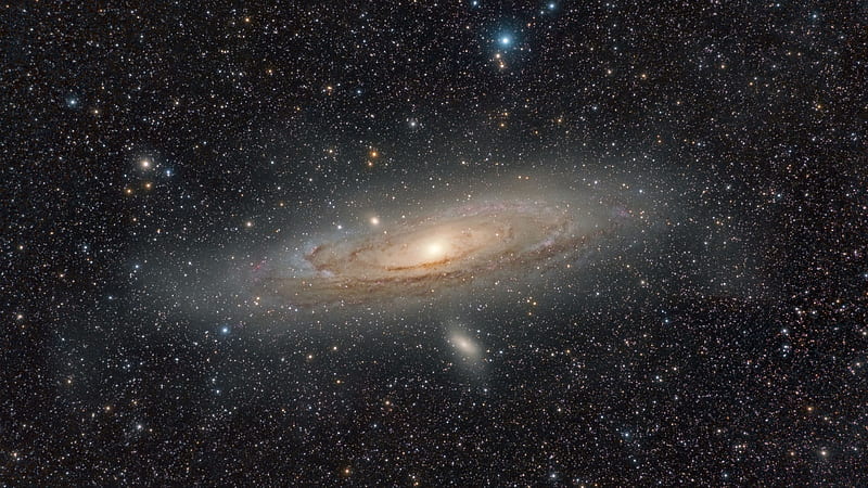 Space Andromeda Galaxy Stars Glow Galaxy, HD wallpaper