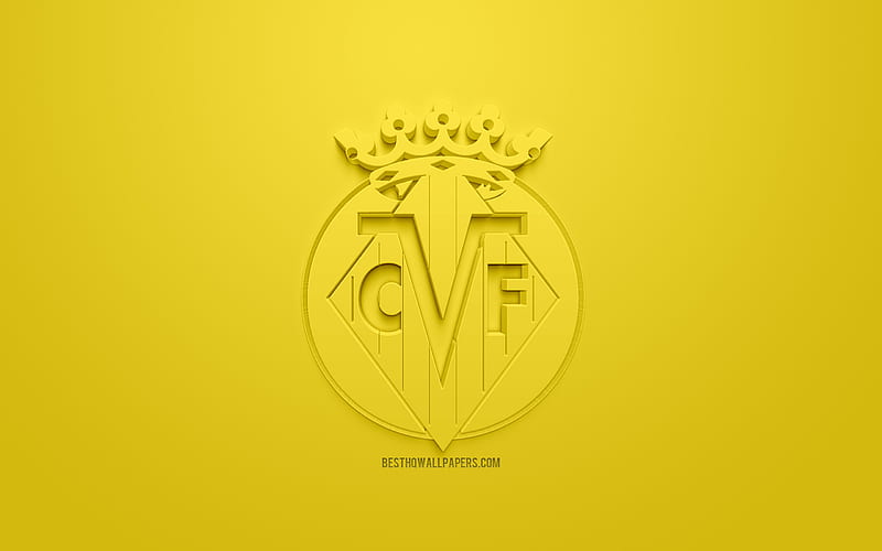 Villarreal CF, club, logo, soccer, HD wallpaper