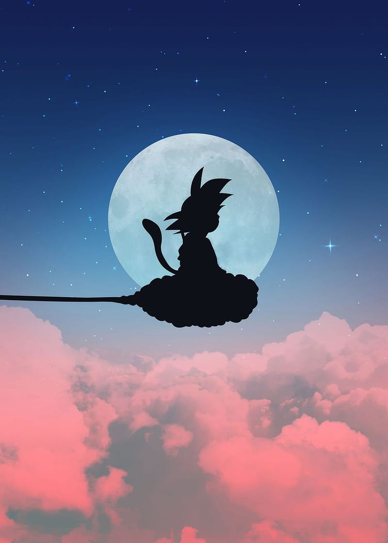 Goku Nimbus Cloud' Poster by Genji Illustration. Displate. Anime phone, Anime , Cool artwork, HD phone wallpaper