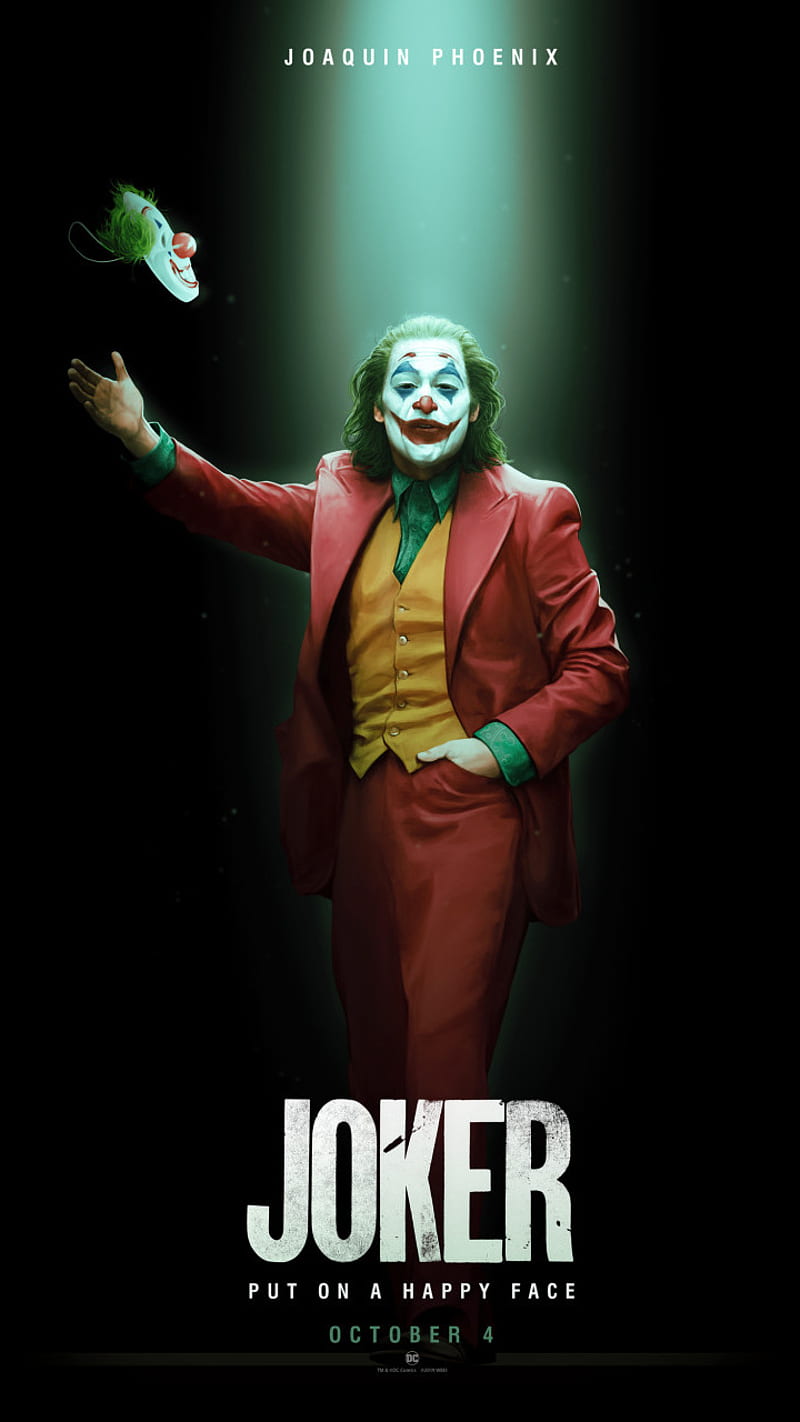 CHOOSE YOUR SIZE FREE P+P Joaquin Phoenix DC 2019 NEW Film Movie JOKER Poster
