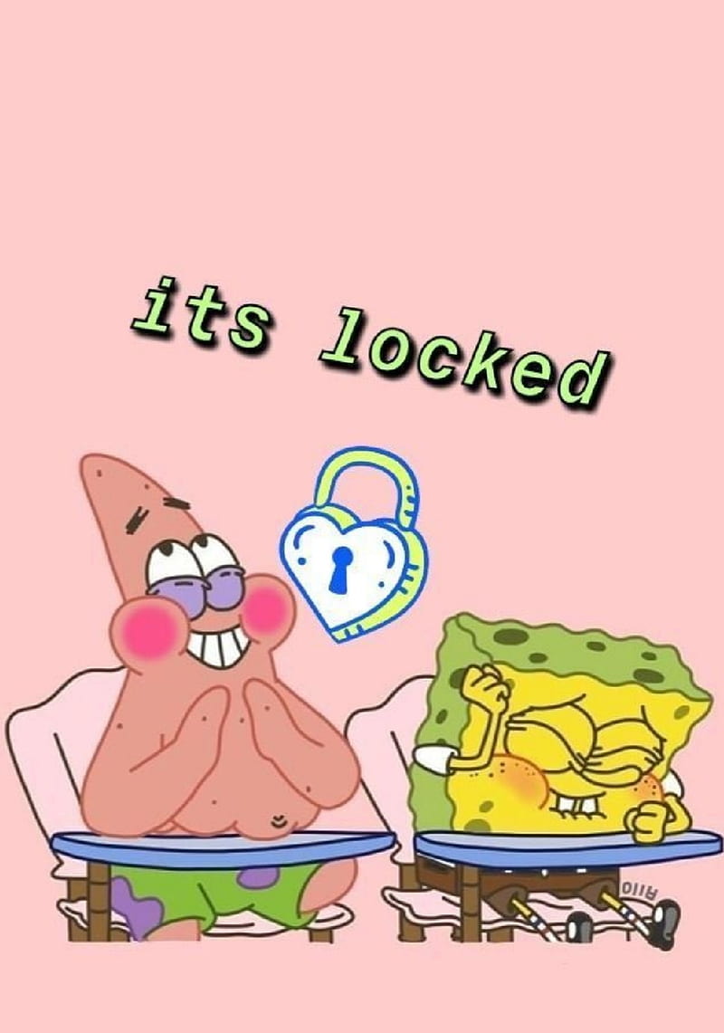 Spongebob, cartoon, cute, lock screen, sweet, HD phone wallpaper | Peakpx