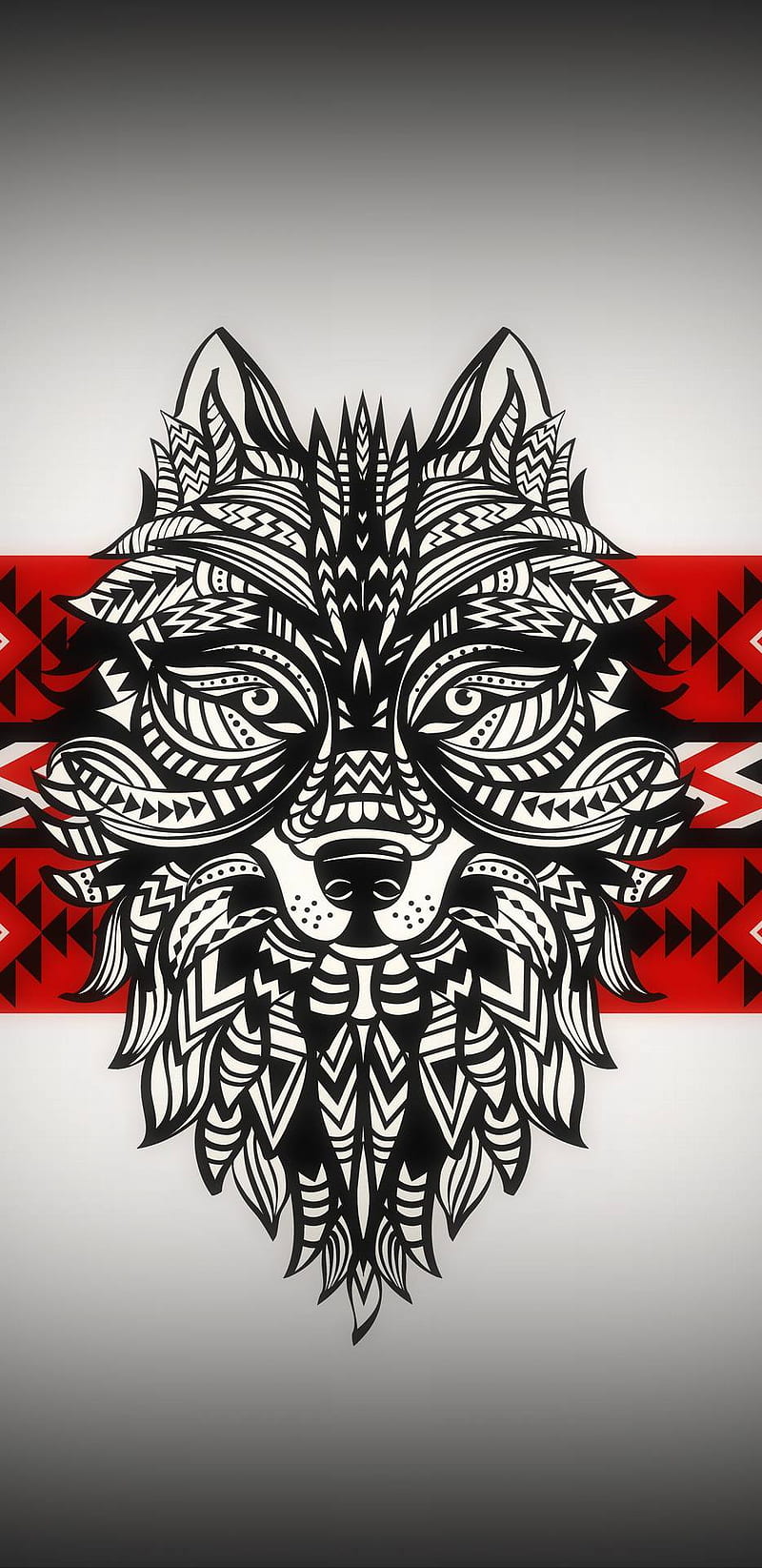 Premium Vector | Beautiful monochrome tribal tattoo vector illustration  with black decorative demon head isolated on the white background