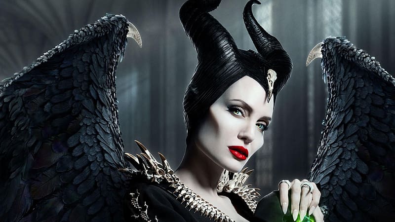 Maleficent: Mistress of Evil 2019, movie, mistress of evil, poster, actress, maleficent, woman, afis, disney, angelina jolie, face, HD wallpaper