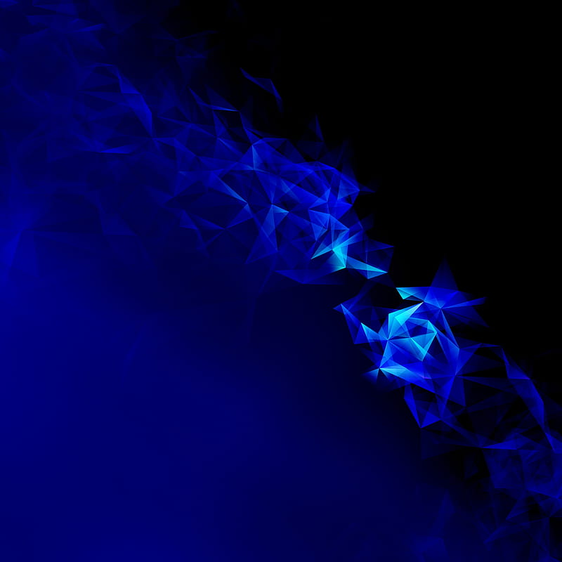 Galaxy S9 blue, blue smoke, HD phone wallpaper