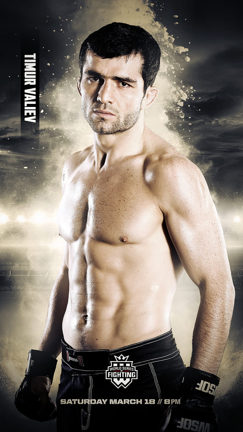 Timur Valiev, boxing, fight, girls, mma, sport, wsof, ws35, HD phone wallpaper