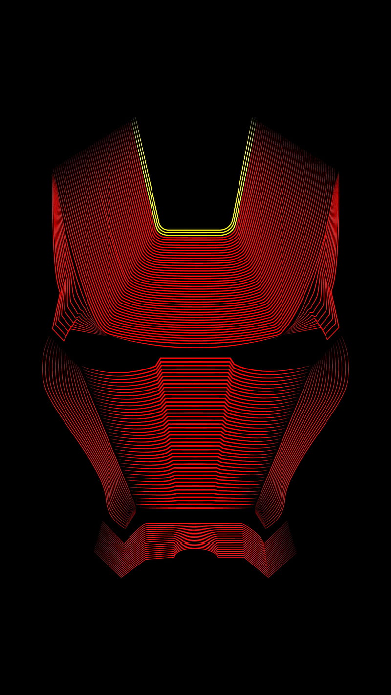 Ironman, abstract, amazing, black, cool, diamond, corazones, leaves, love, red, HD phone wallpaper