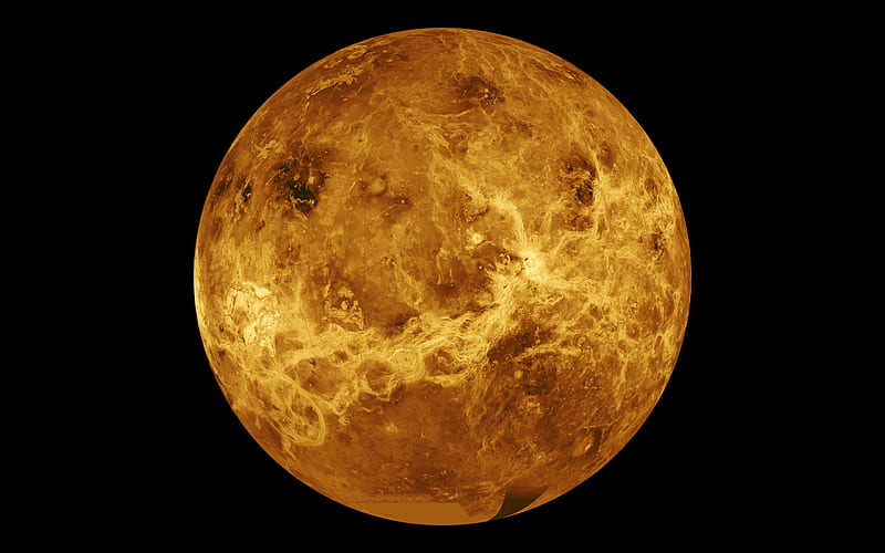 Venus, orange planet, open space, Solar System, HD wallpaper