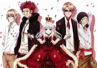 Wallpaper flame, guy, K Project, red king, Project key for mobile