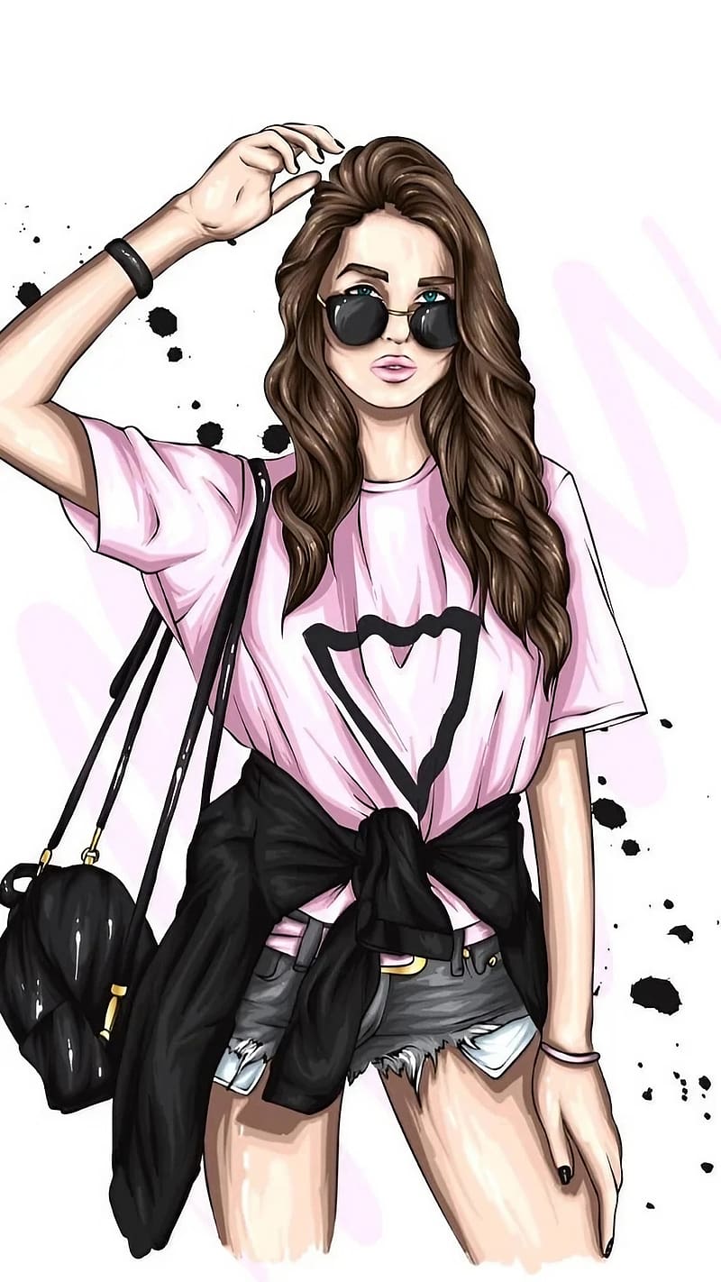 Girl Attitude - cartoon girl Wallpaper Download | MobCup