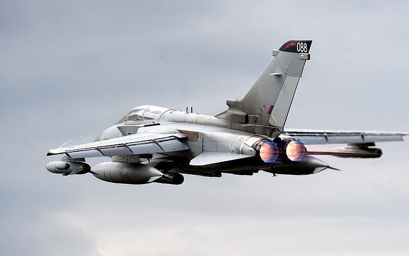 Panavia Tornado, GR4, Royal Air Force, GR4A, United Kingdom, British fighter-bomber, military aircraft, HD wallpaper