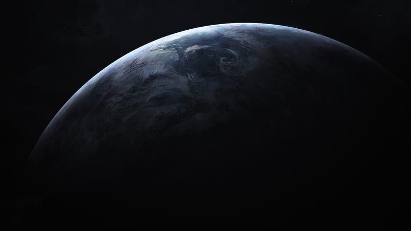 earth from galaxy, planet, stars, Space, HD wallpaper