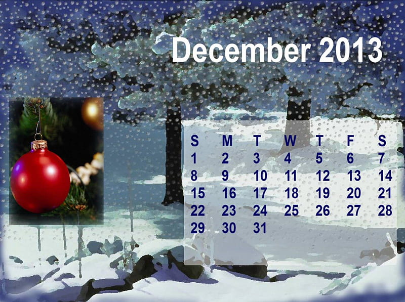 December2013 and Christmas ., Christmas, snow, December, Calendars, HD ...