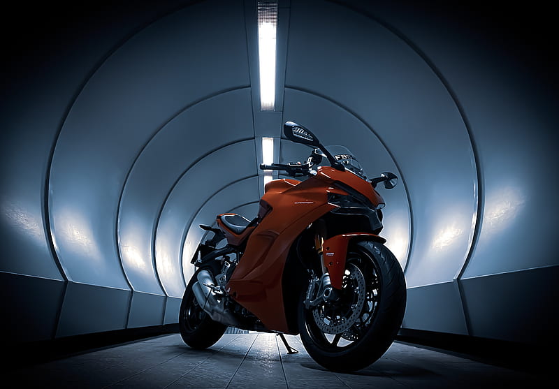 Ducati Motorcycle Red Tunnel Hd Wallpaper Peakpx