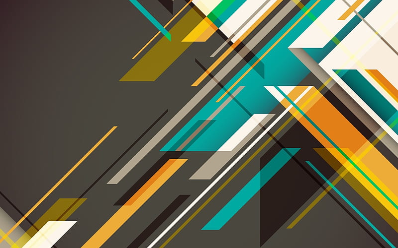 Lines and Polygons, colors, polygons, lines, vector, HD wallpaper