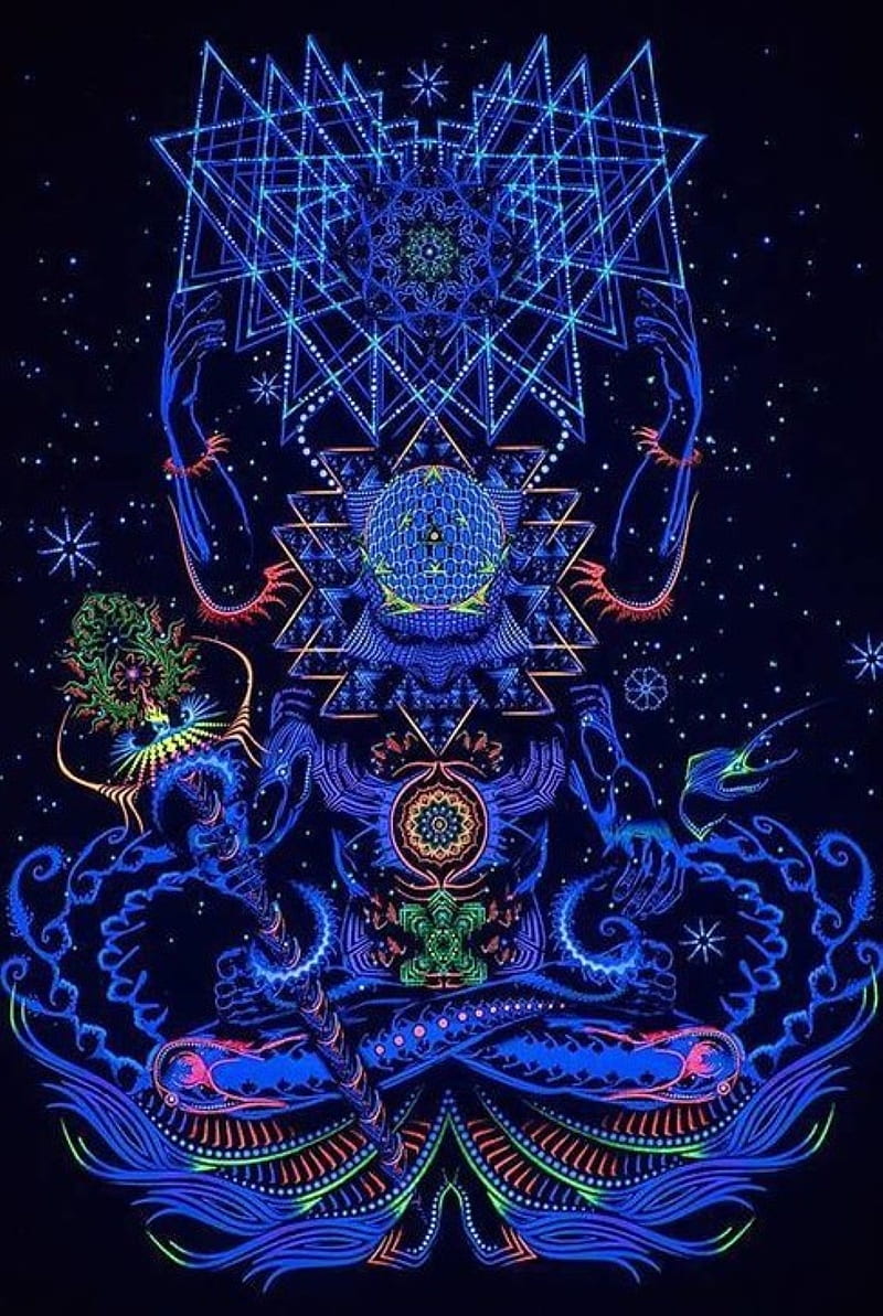 shaman space, emblem, abstract, HD phone wallpaper