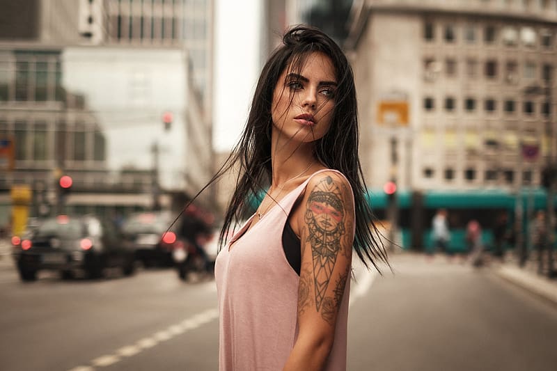 Tattoo Brunette Model Women Depth Of Field Marlen Valderrama Alvaréz Hd Wallpaper Peakpx