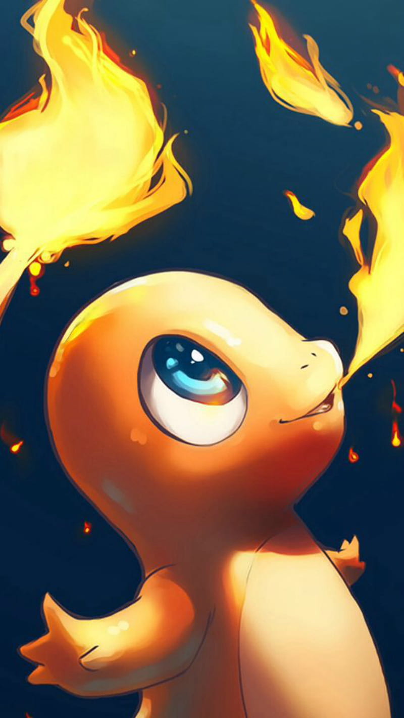 Charmander, fire, pokemon, HD mobile wallpaper