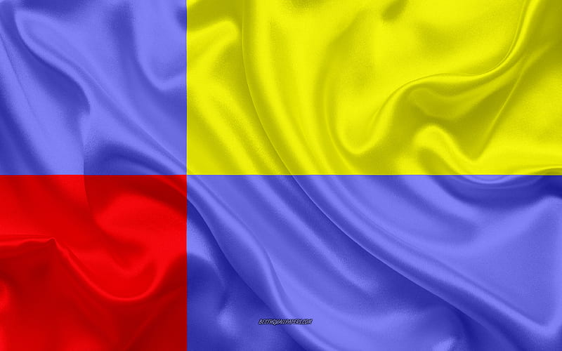 Flag of Nitra Region silk flag, Slovak region, silk texture, Nitra Region flag, Slovakia, Europe, Nitra Region, HD wallpaper
