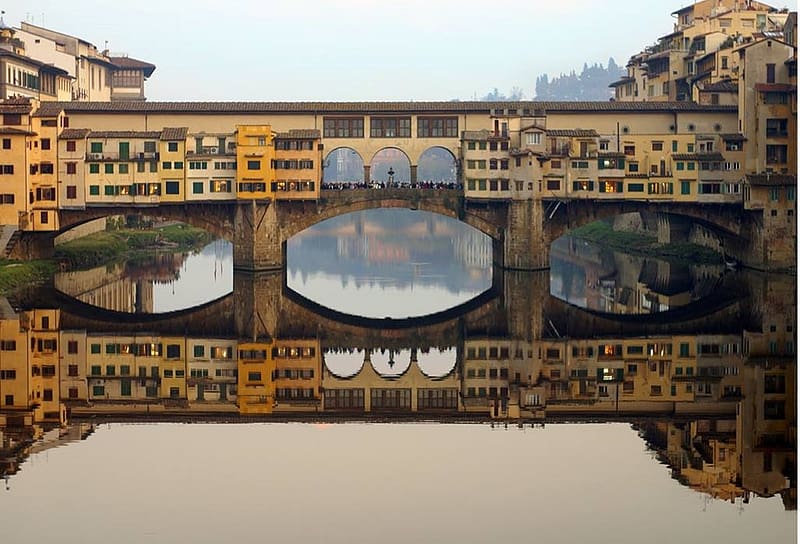 Ponte Vecchio in Florence, Frorence, Italy, Bridge, Ponte Vecchio, HD wallpaper