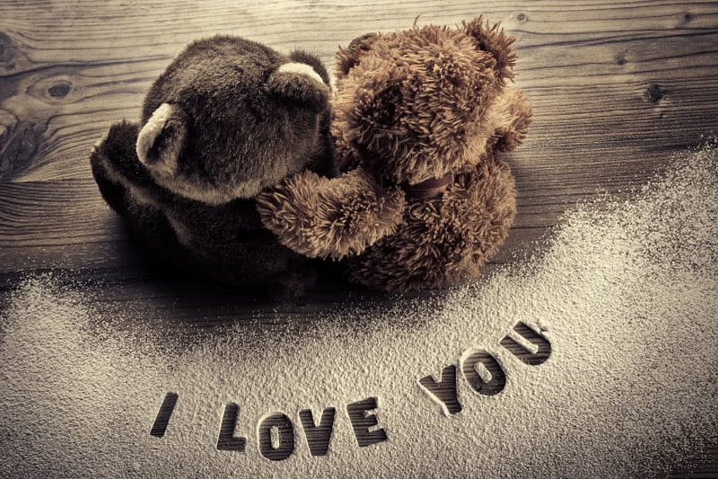 Love, valentines day, teddy bears, i love you, toys, HD wallpaper | Peakpx