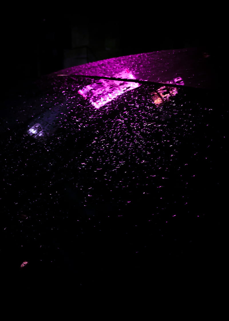 neon, light, drops, reflection, wet, HD phone wallpaper