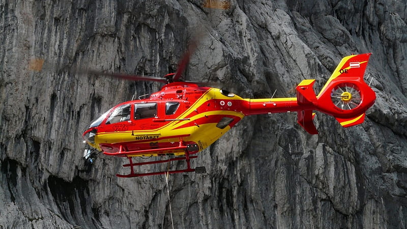 Rescue 'copter, Lift and thrust supplied by rotors, Type of rotorcraft, Can be used to rescue injured people in cities, Due to ability to hover it can be used where fixed wing aircraft cannot be used, HD wallpaper
