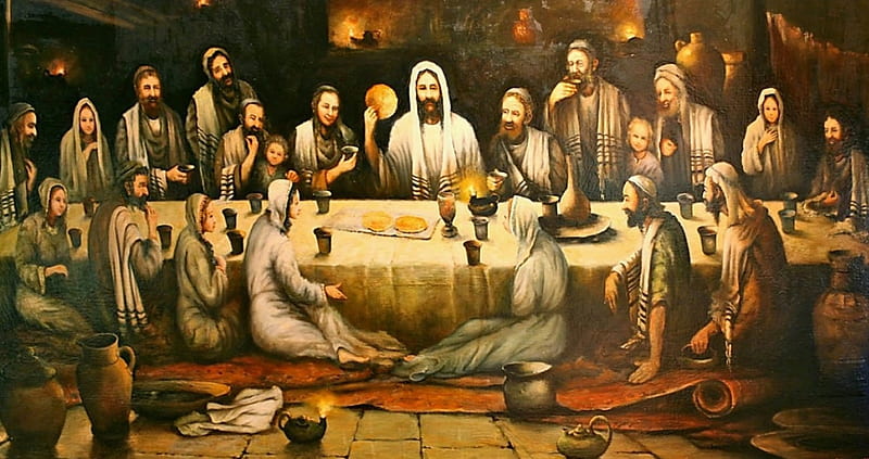 All are invited to the LORD´s supper, christ, jesus, religion, supper, HD wallpaper
