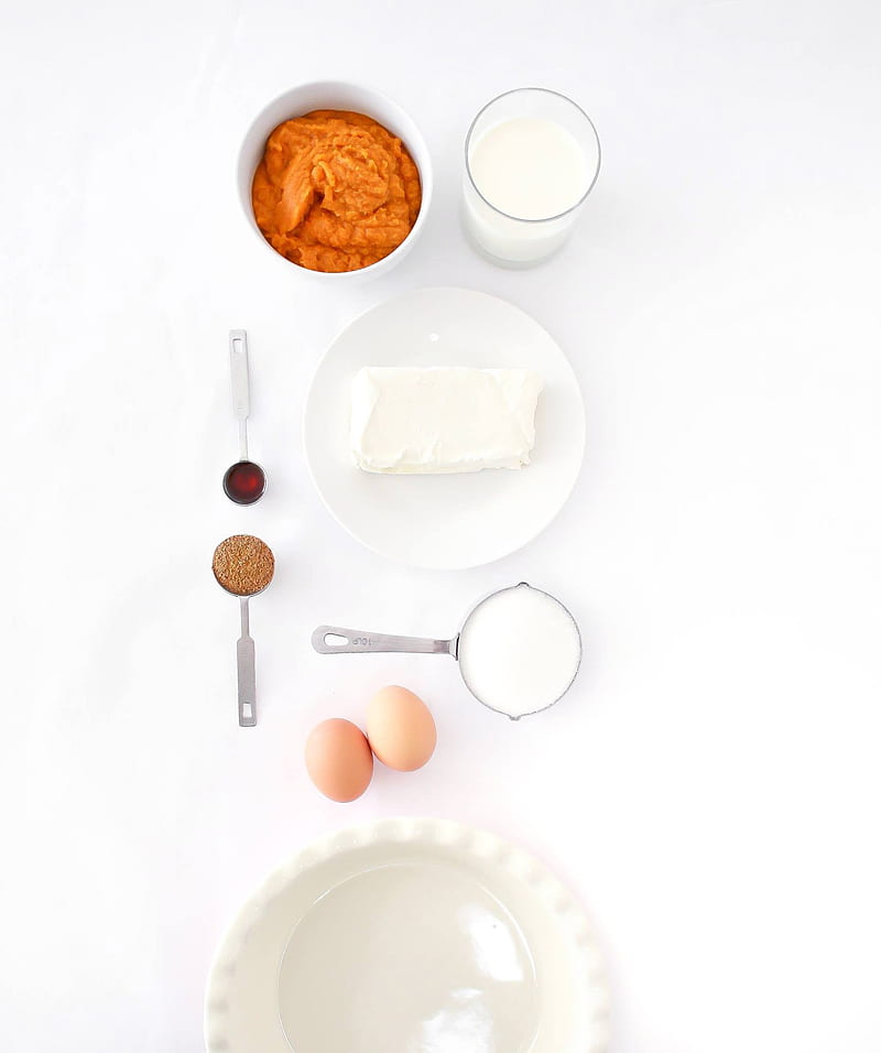 assorted ingredients on white table, HD phone wallpaper