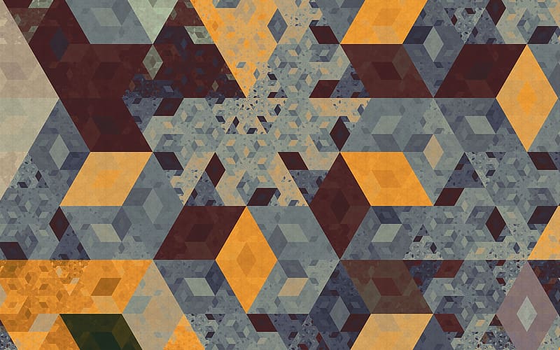 Abstract, Pattern, Fractal, Shapes, Geometry, HD wallpaper
