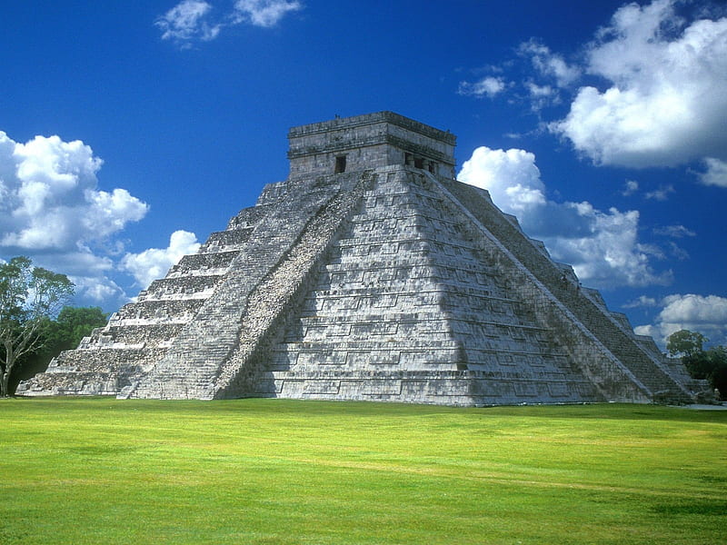 Pyramid of Kukulkan Chichen Itza Mexico-Traveled the world, HD wallpaper