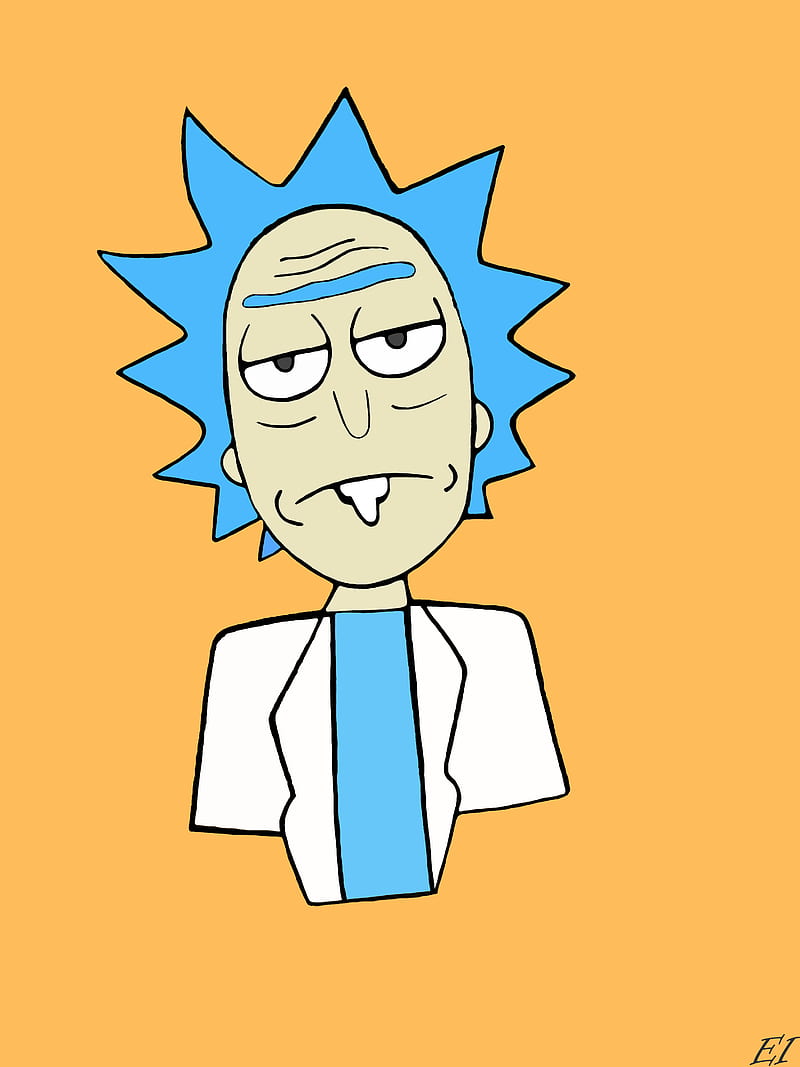 rick portrait, adult comedy, black comedy, comedy, morty, one, prof, rick and morty, science, HD phone wallpaper