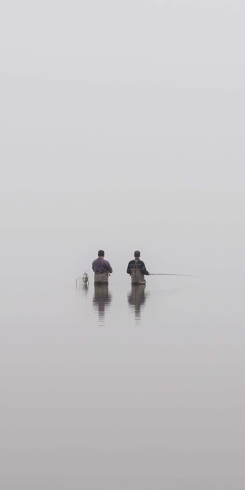 Fishing, gris, lake, men, trip, water, HD phone wallpaper