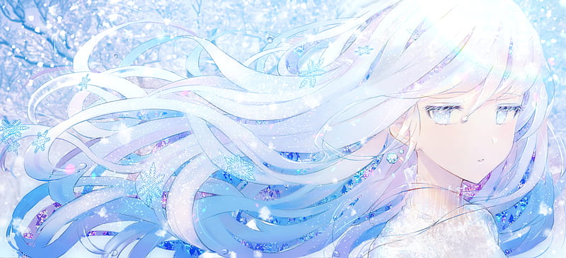 Genshin Impact Artwork Eula Genshin Impact Anime Anime Girls Blue Hair  Hairband Flowers Snowflakes H Wallpaper - Resolution:4823x2756 - ID:1386184  - wallha.com