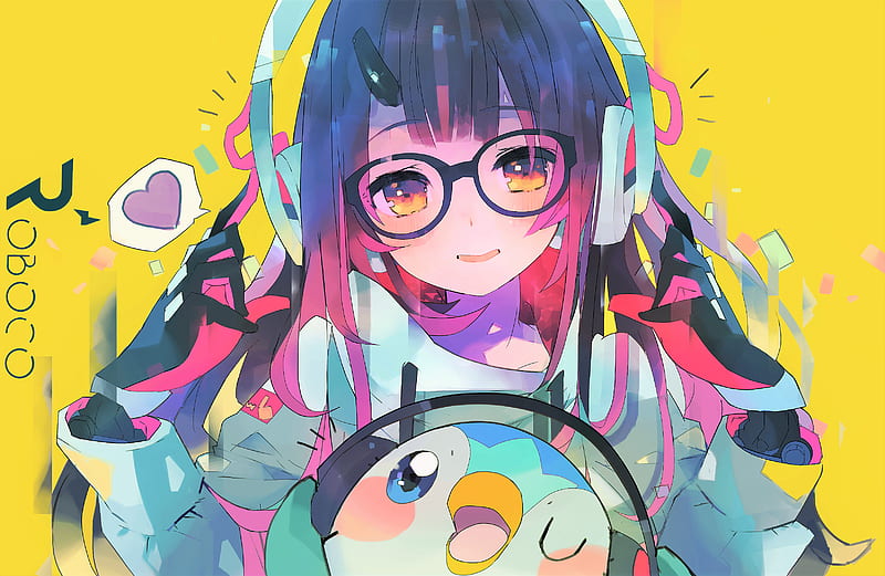 Anime, Virtual Youtuber, Hololive , Piplup (Pokémon) , Roboco (Virtual Youtuber), HD wallpaper