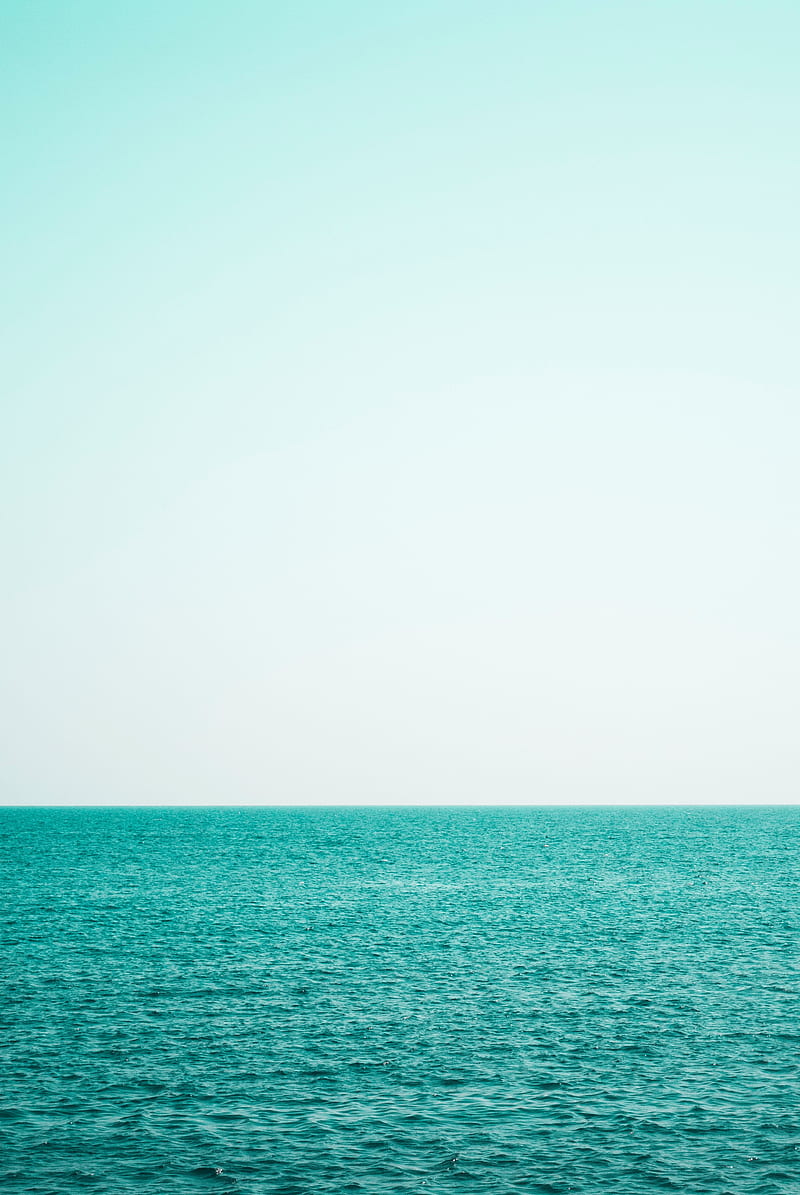 sea, sky, horizon, water, waves, HD phone wallpaper