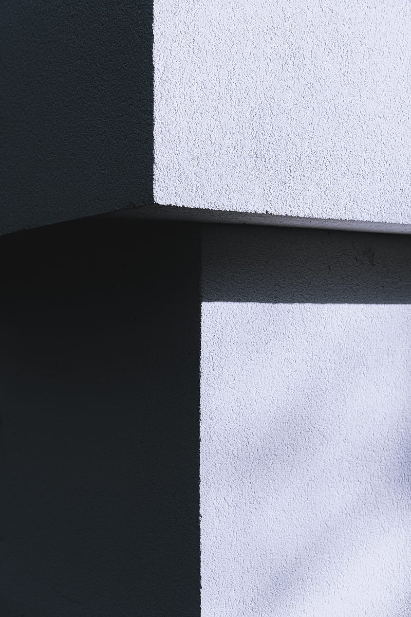 wall, concrete, texture, gray, shadows, HD phone wallpaper