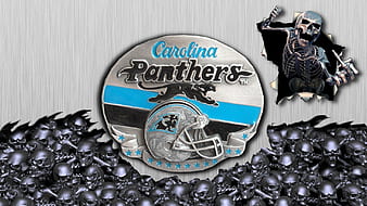 NFL Carolina Panthers, professional, 3d, logo, HD wallpaper