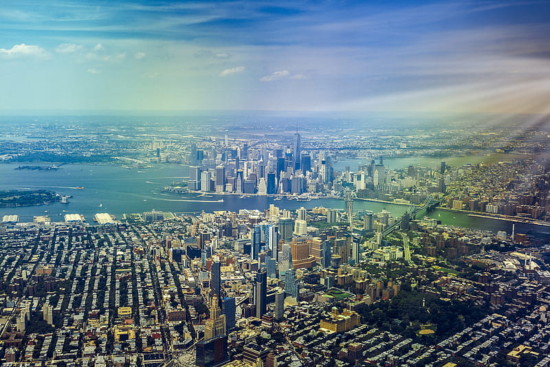 New York Skycrapper, new-york, city, world, skycrapper, graphy, HD wallpaper
