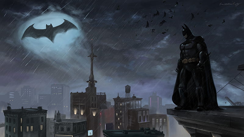 Batman Gotham Knight Hero , batman, superheroes, artwork, artist, artstation, HD wallpaper