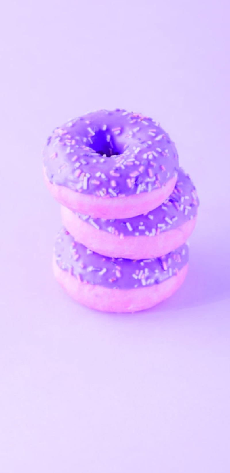donut, violet, eat, sugar, HD phone wallpaper